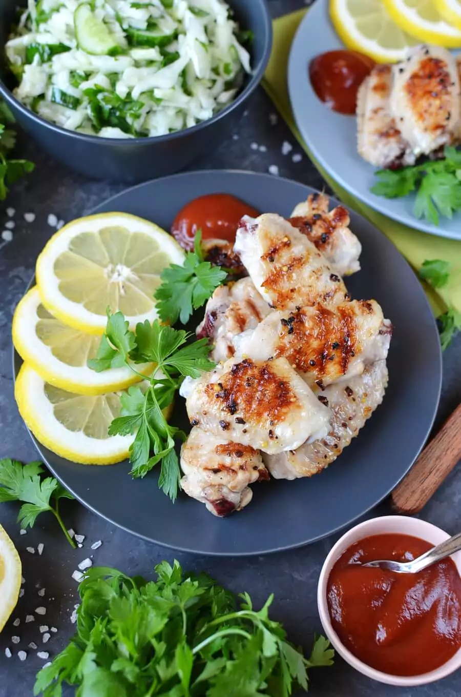Keto Lemon Dijon Wings