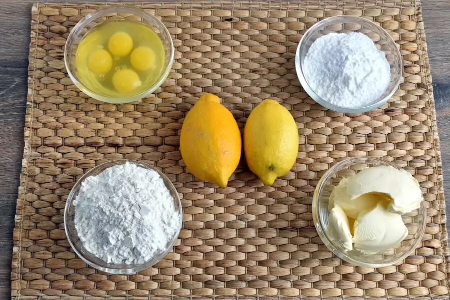 Ingredients for Lemon Drizzle Cake
