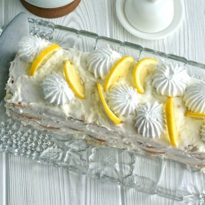 How to serve Lemon Meringue Fridge Cake