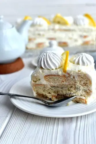 Lemon Meringue Fridge Cake