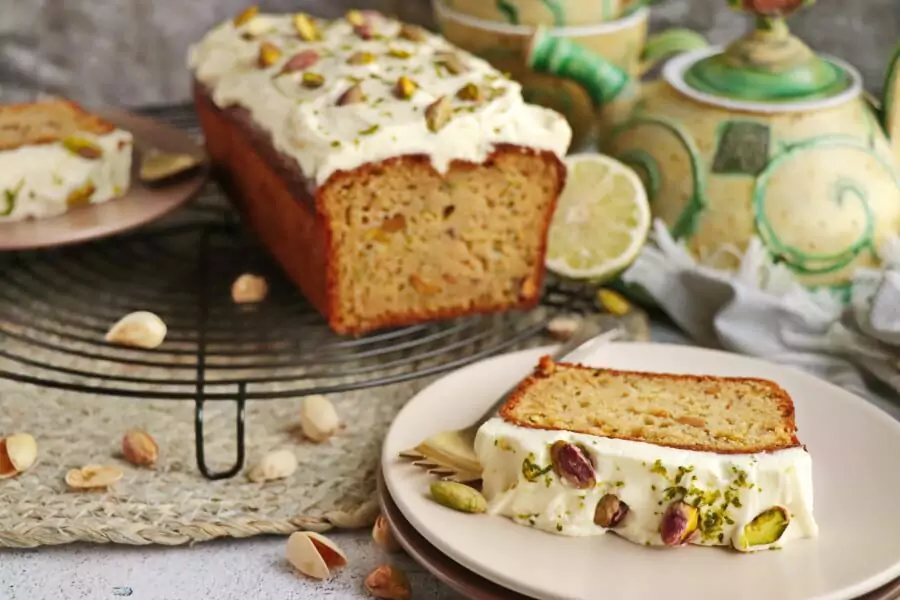 Pistachio, Lime & Zucchini Loaf