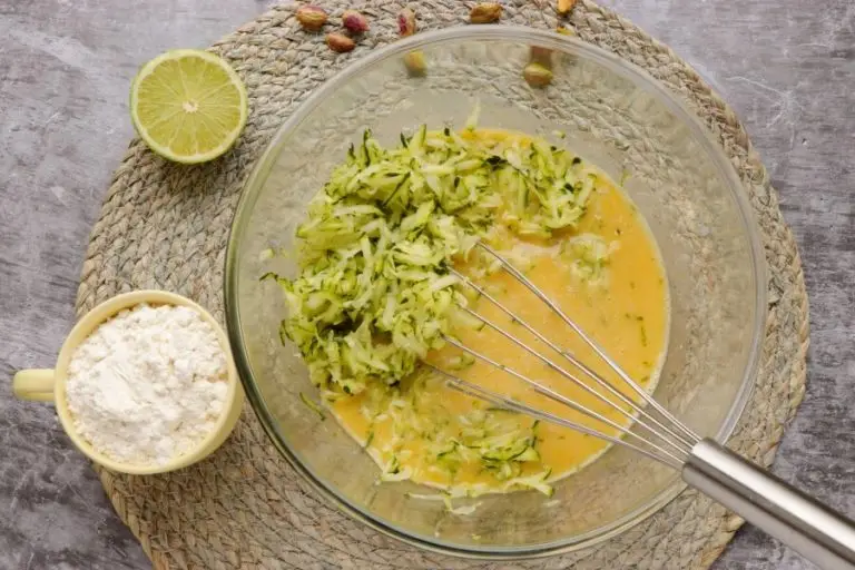 Step 3 - Pistachio, Lime & Zucchini Loaf