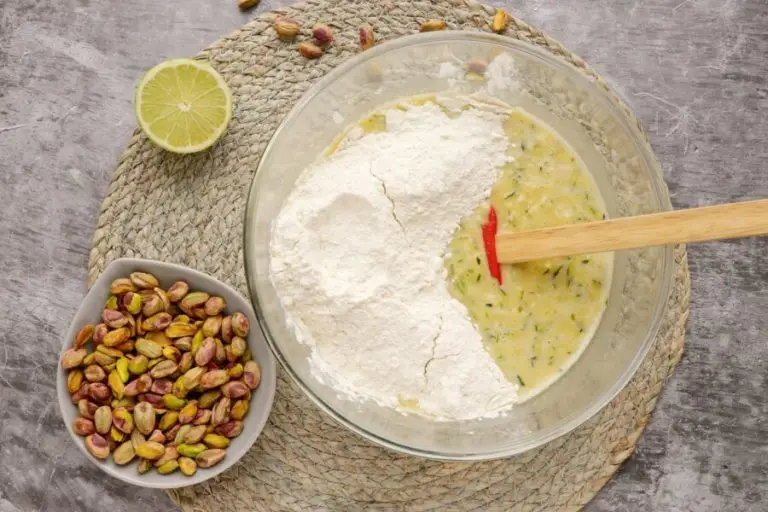 Step 4 - Pistachio, Lime & Zucchini Loaf