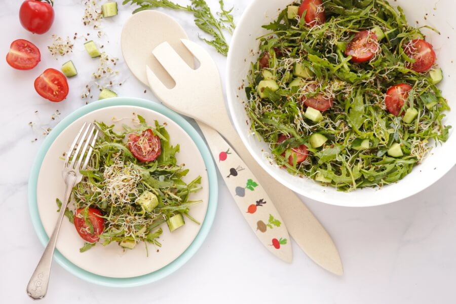 How to serve Healthy Vegan Quick Rocket Salad