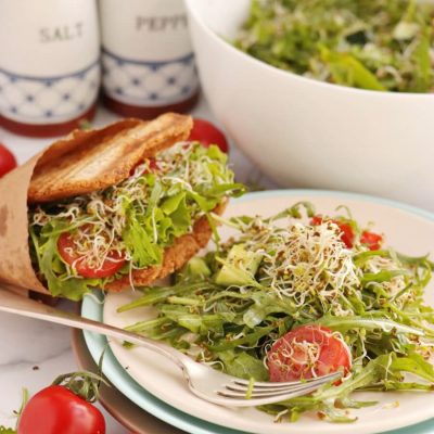 Quick Rocket Salad Recipe-How to Make Quick Rocket Salad-Rocket Salad With Balsamic Dressing