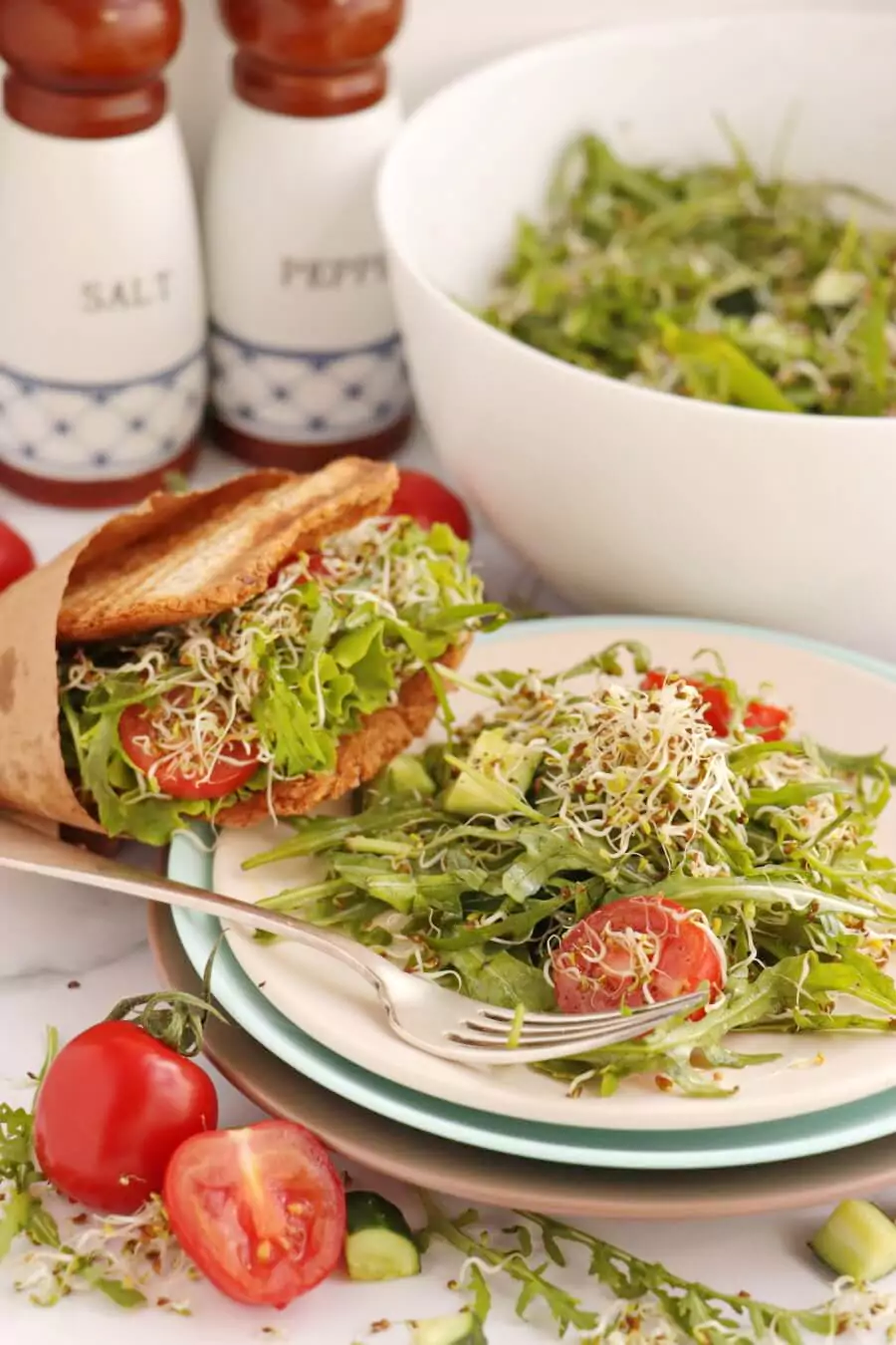 Healthy Vegan Quick Rocket Salad Recipe - Cook.me Recipes