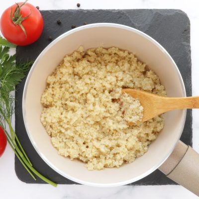 Gluten Free Quinoa and Chickpea Stuffed Tomatoes recipe - step 1