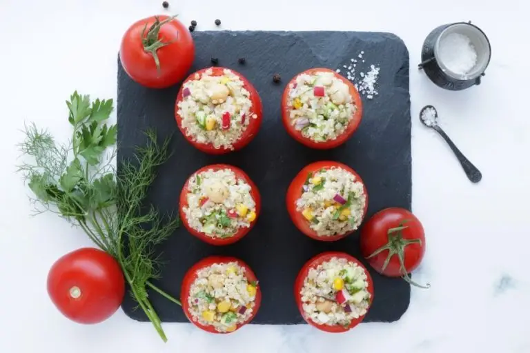 Step 5 - Gluten Free Quinoa and Chickpea Stuffed Tomatoes