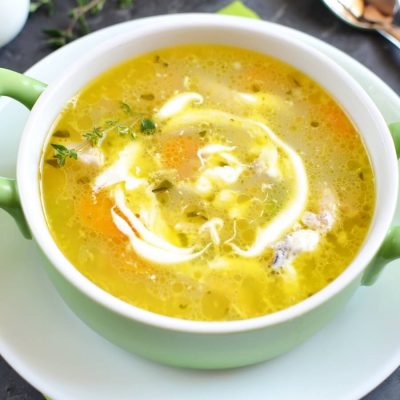 Roast Chicken Soup Recipe-How To Make Roast Chicken Soup-Delicious Roast Chicken Soup