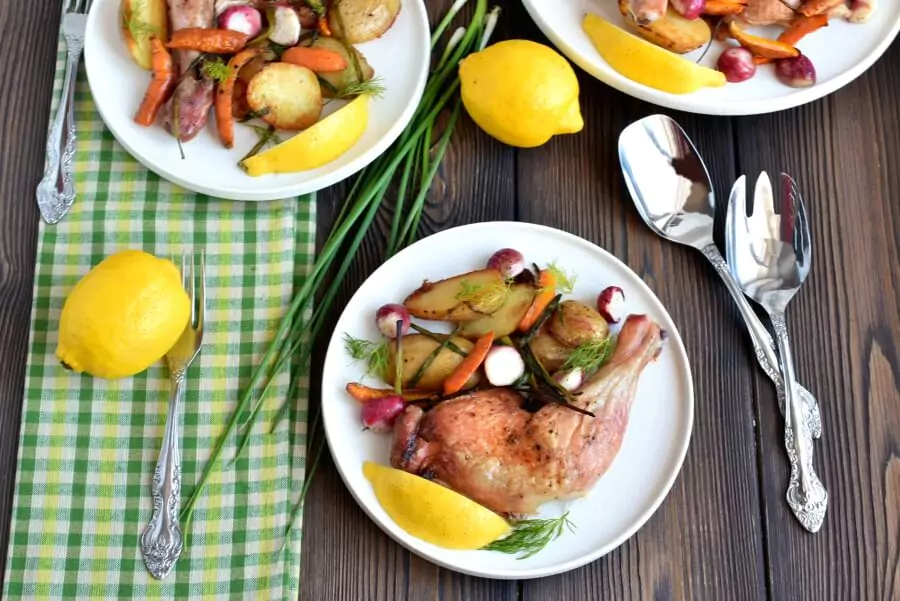 Pan-Roast Chicken with Vegetables