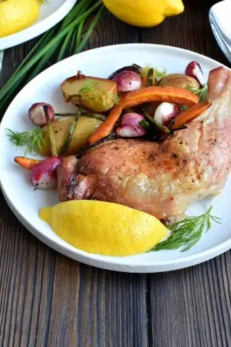 Pan-Roast Chicken with Vegetables