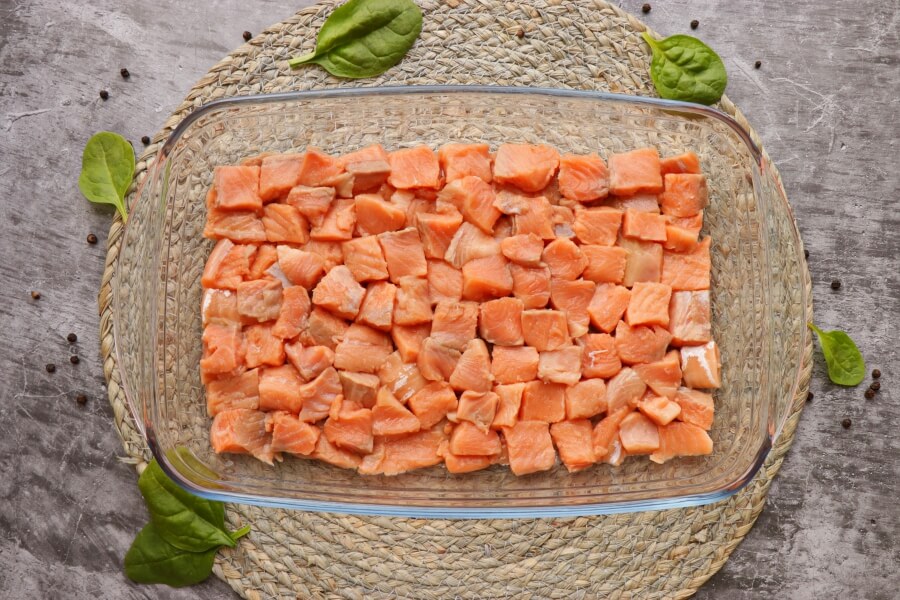 Gluten Free Salmon and Spinach Potato Bake recipe - step 6