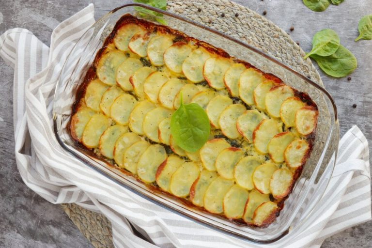 Step 9 - Gluten Free Salmon and Spinach Potato Bake