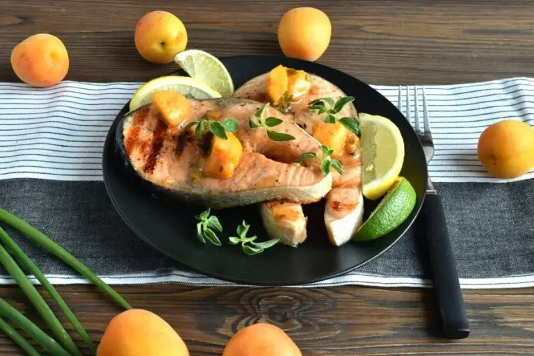 Step 10 - Salmon with Apricot Sauce