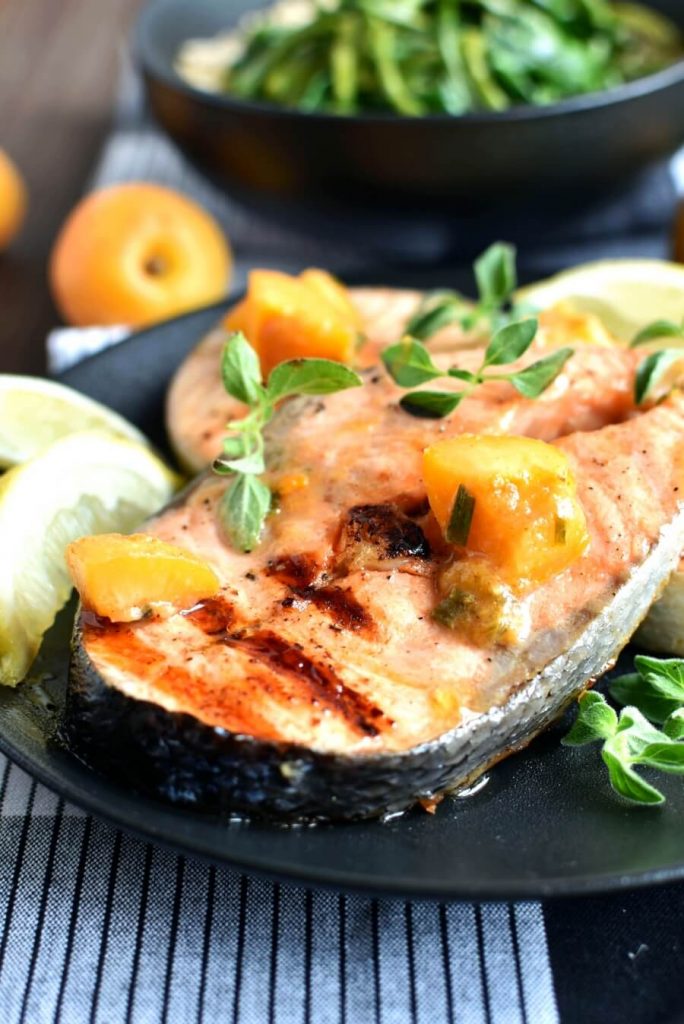 Salmon with Apricot Sauce