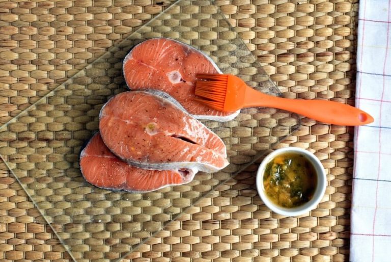 Step 8 - Salmon with Apricot Sauce