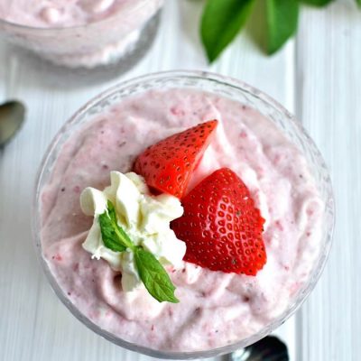 Simple Strawberry Mousse Recipe-How To Make Simple Strawberry Mousse-Delicious Simple Strawberry Mousse