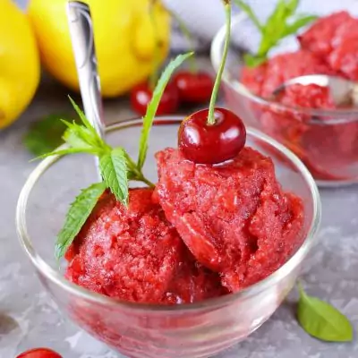 Sour Cherry Sorbet Recipe-How To Make Sour Cherry Sorbet-Delicious Sour Cherry Sorbet