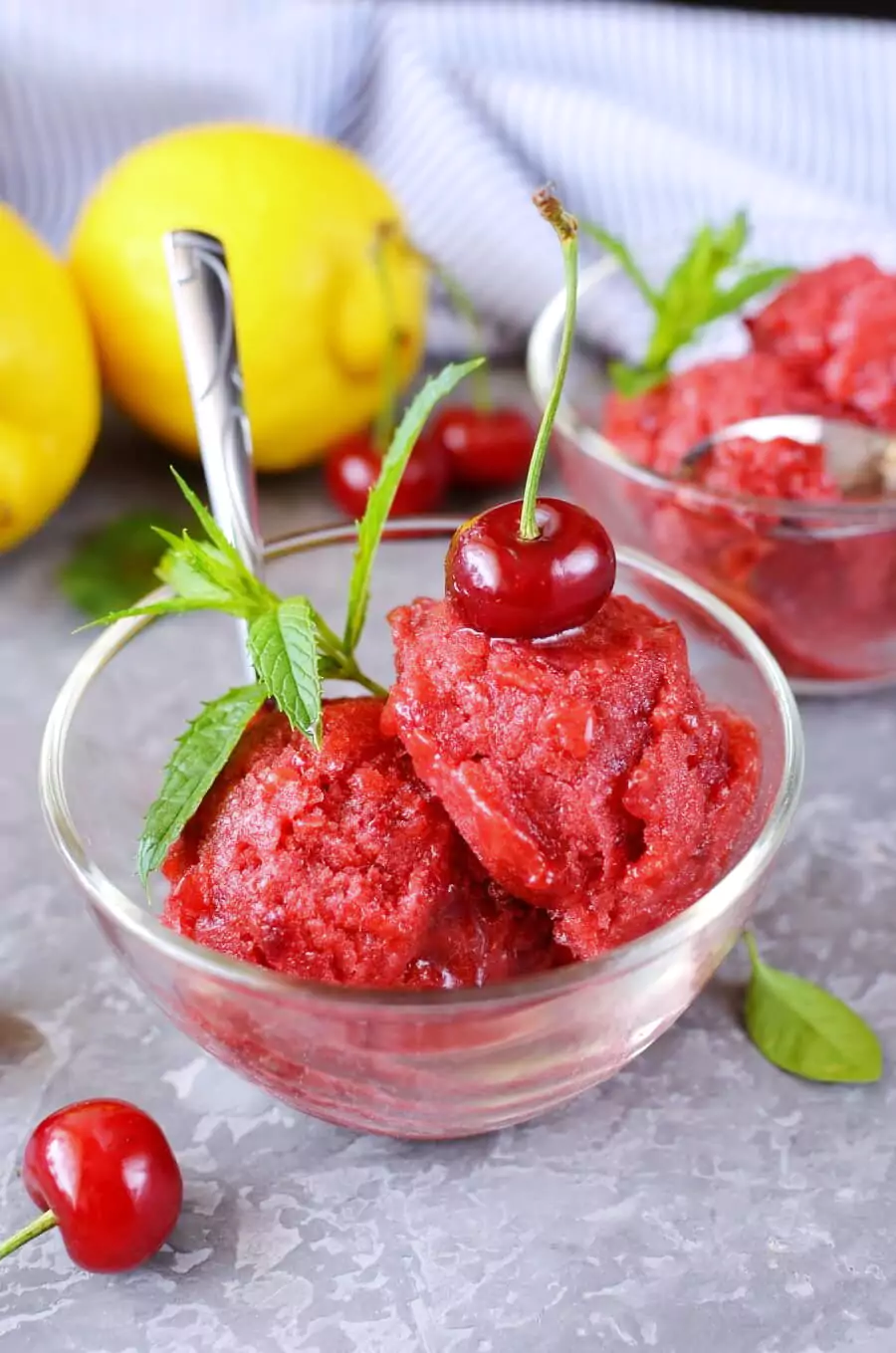 Sour Cherry Sorbet