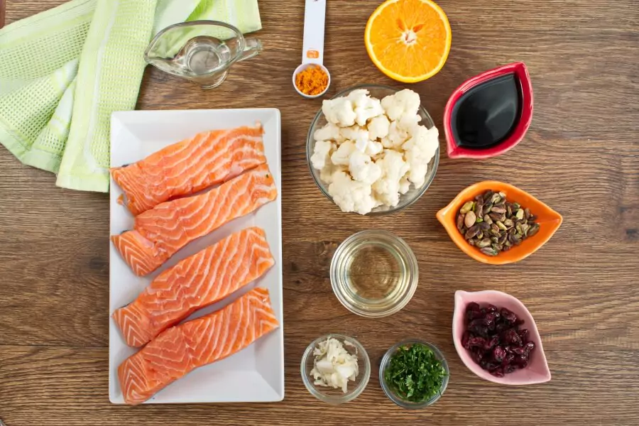 Ingredients for Soy-Maple Salmon