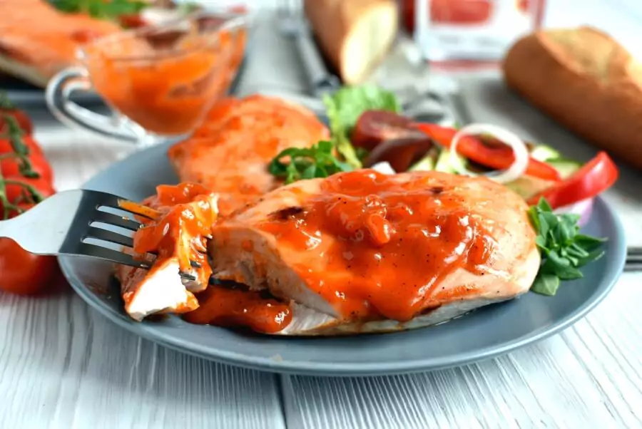 Spicy Apricot Glazed Chicken