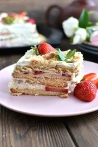 Strawberry Shortcake Slice