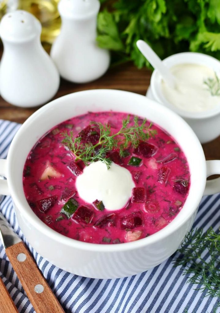 Cool Cucumber and Beet Bisque