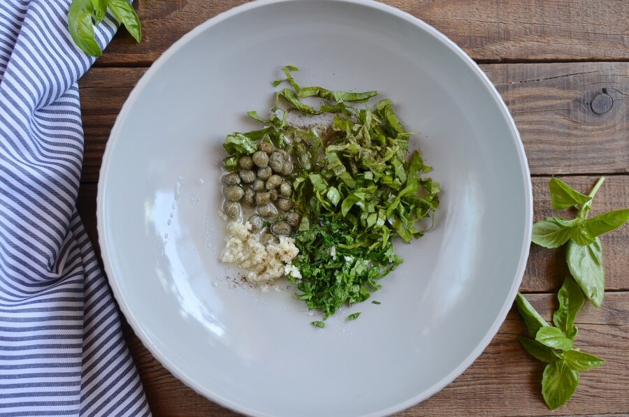 Summer Egg Salad with Basil and Peas recipe - step 5