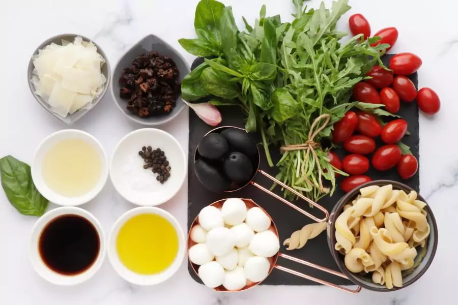 Ingredients for The New Italian Pasta Salad