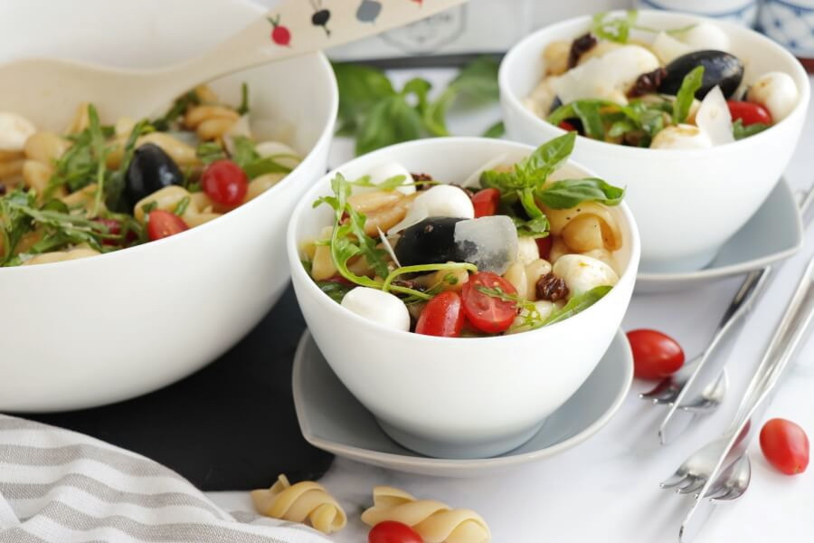 The New Italian Pasta Salad Recipe-Quick Italian Pasta Salad Recipe-How to Make Italian Pasta Salad