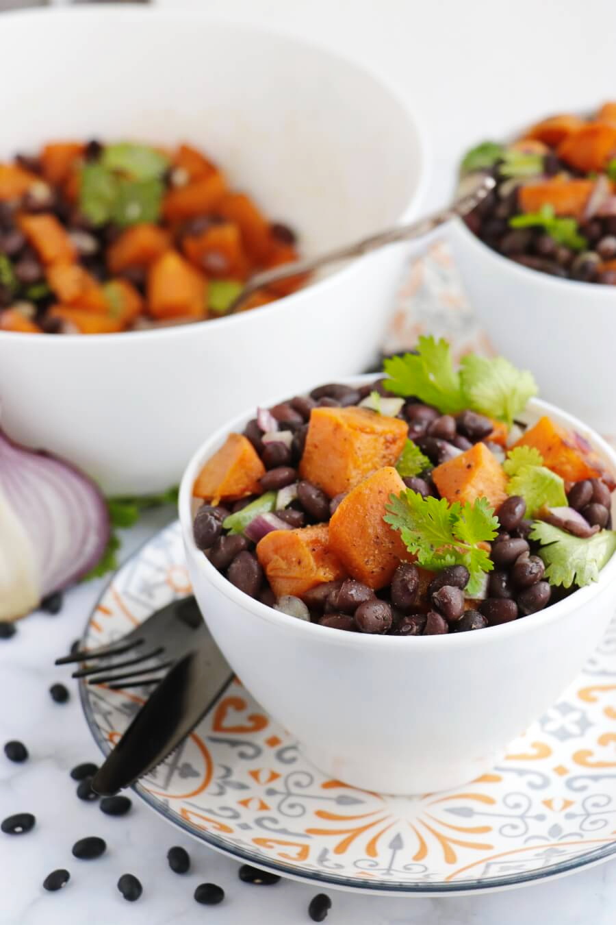 Vegan Black Bean and Sweet Potato Salad Recipe - Cook.me Recipes