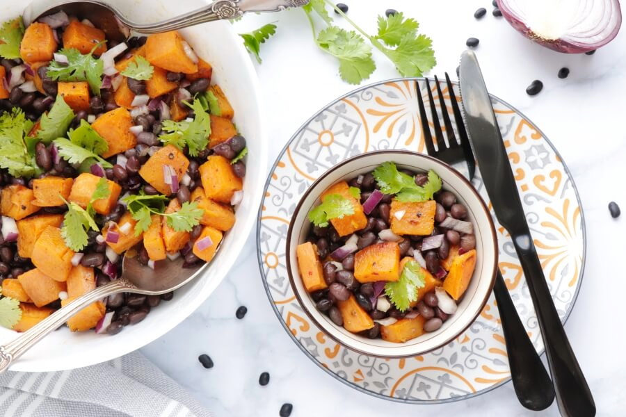 How to serve Vegan Black Bean and Sweet Potato Salad