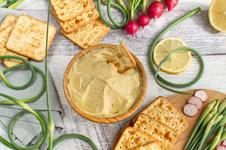 Step 6 - Vegan Hummus with Garlic Scapes