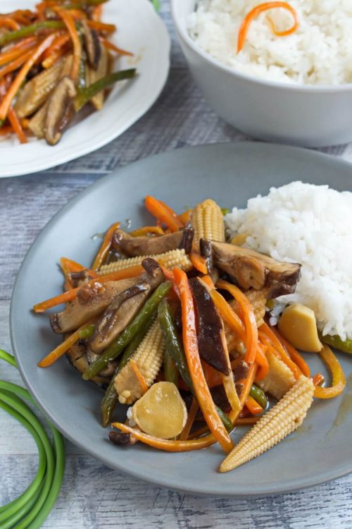 Vegan Stir Fried Garlic Scape
