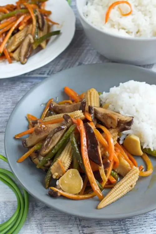 Vegan Stir Fried Garlic Scape