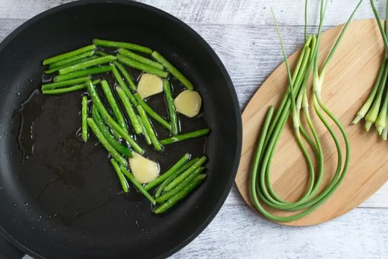 Step 3 - Vegan Stir Fried Garlic Scape