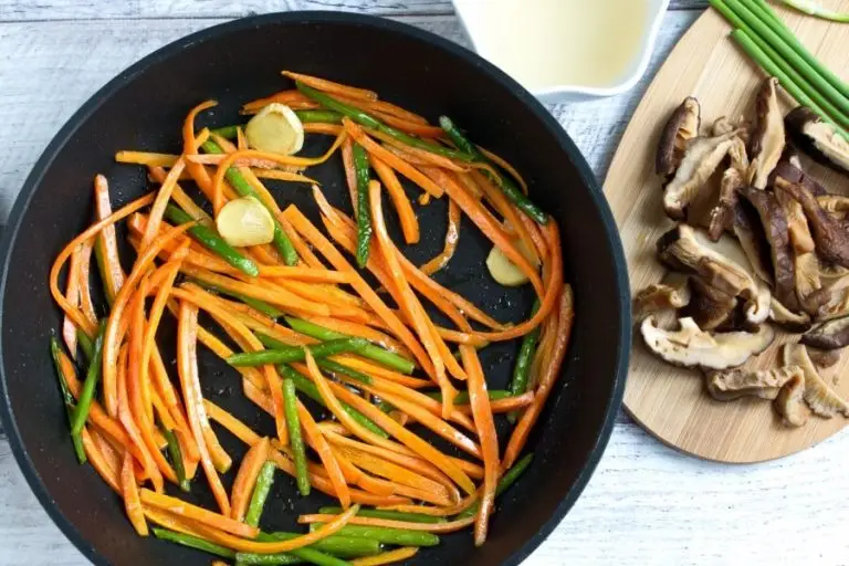Step 4 - Vegan Stir Fried Garlic Scape