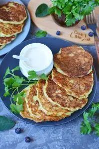 Zucchini Cheddar Pancakes