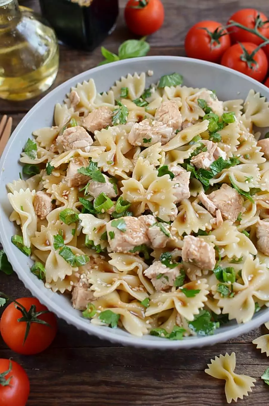 Sesame Pasta Chicken Salad