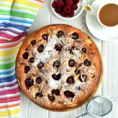 Almond Raspberry Coffee Cake Recipe-Homemade Almond Raspberry Coffee Cake-Delicious Almond Raspberry Coffee Cake