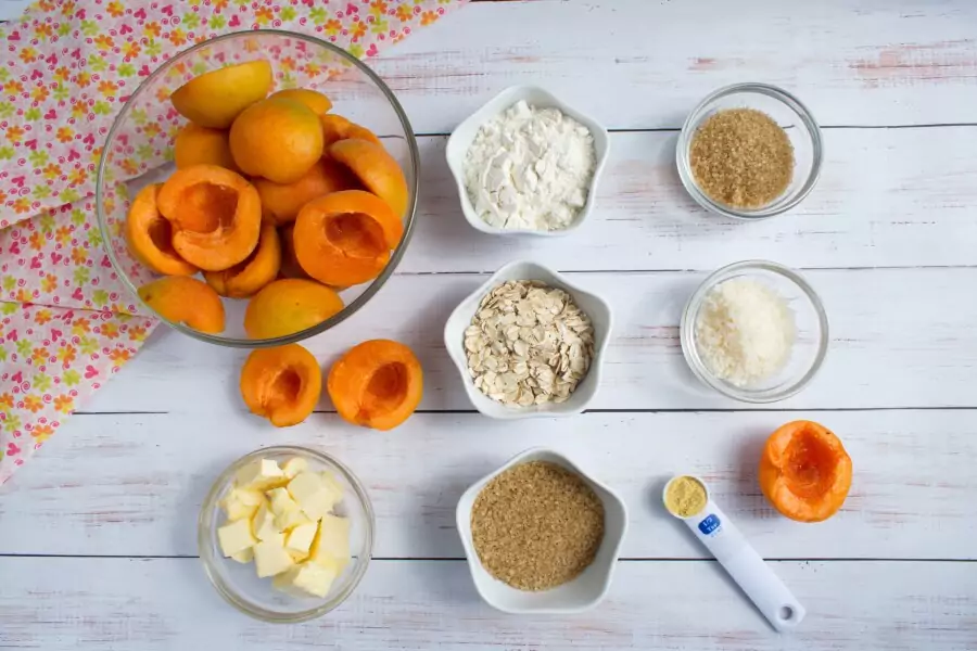 Ingredients for Apricot Crisp