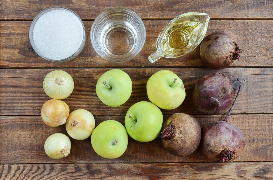 Ingridiens for Beetroot Chutney