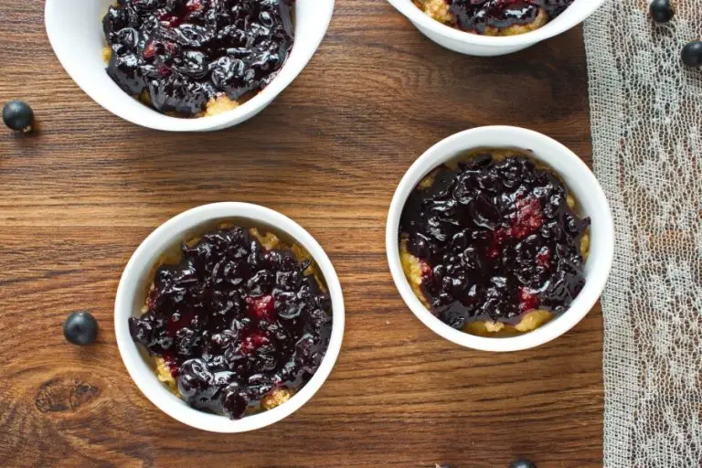 Step 7 - Blackcurrant Queen of Puddings