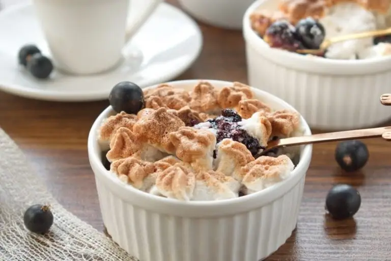 Step 10 - Blackcurrant Queen of Puddings