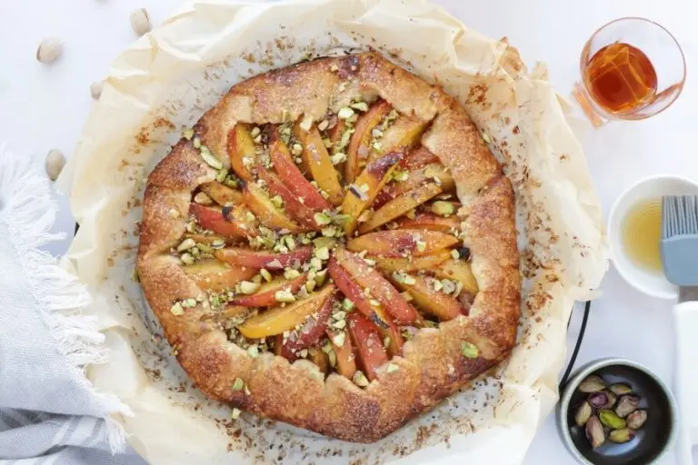 Step 11 - Bourbon-Honey Peach Galette with Pistachios