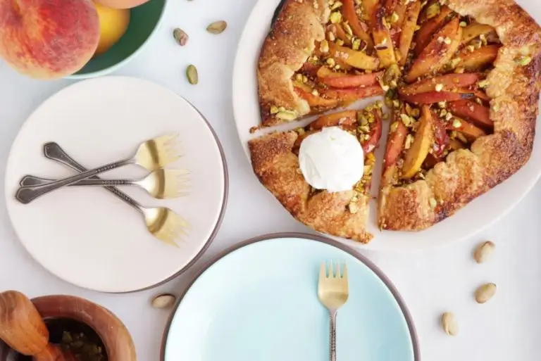 Step 12 - Bourbon-Honey Peach Galette with Pistachios