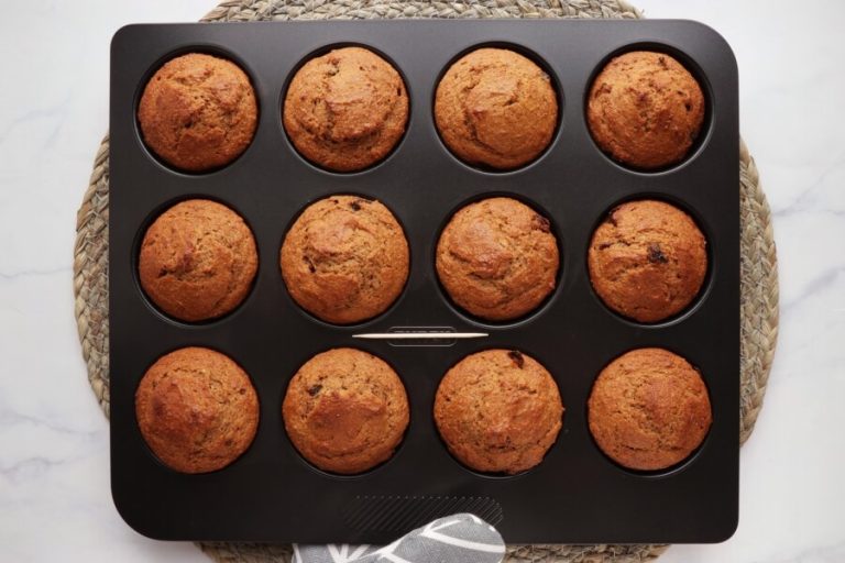 Step 8 - Cherry Gingerbread Muffins