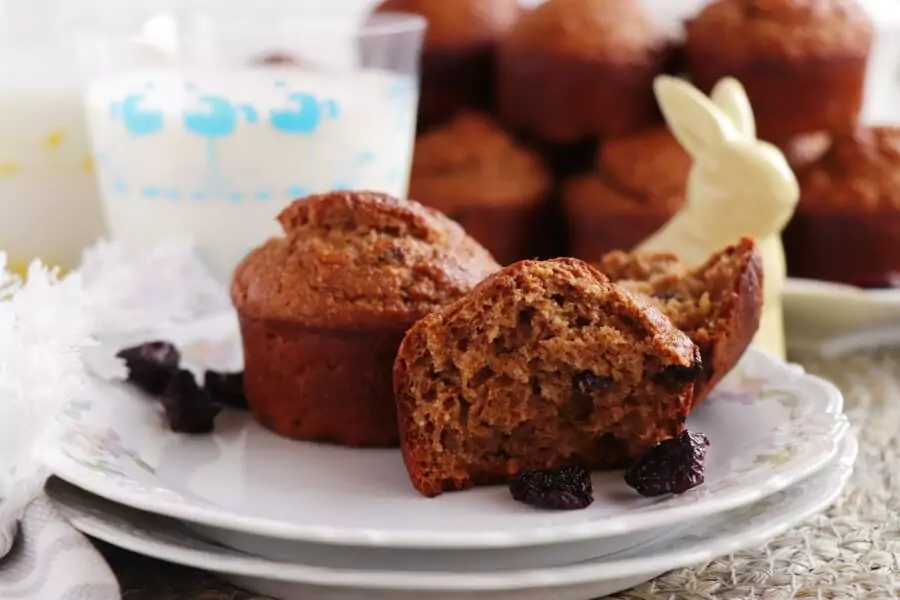 Cherry Gingerbread Muffins