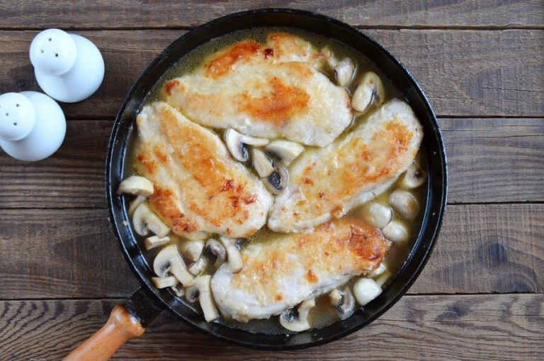 Step 7 - Chicken Marsala over White Rice