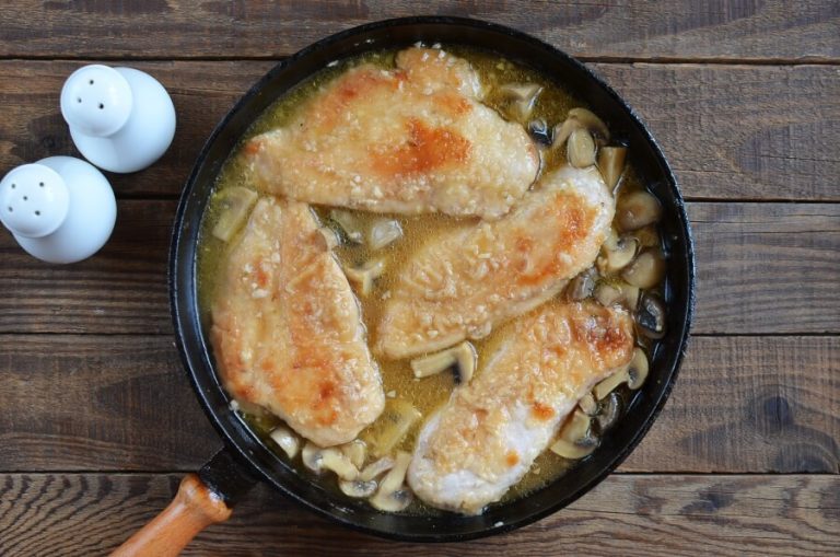 Step 7 - Chicken Marsala over White Rice